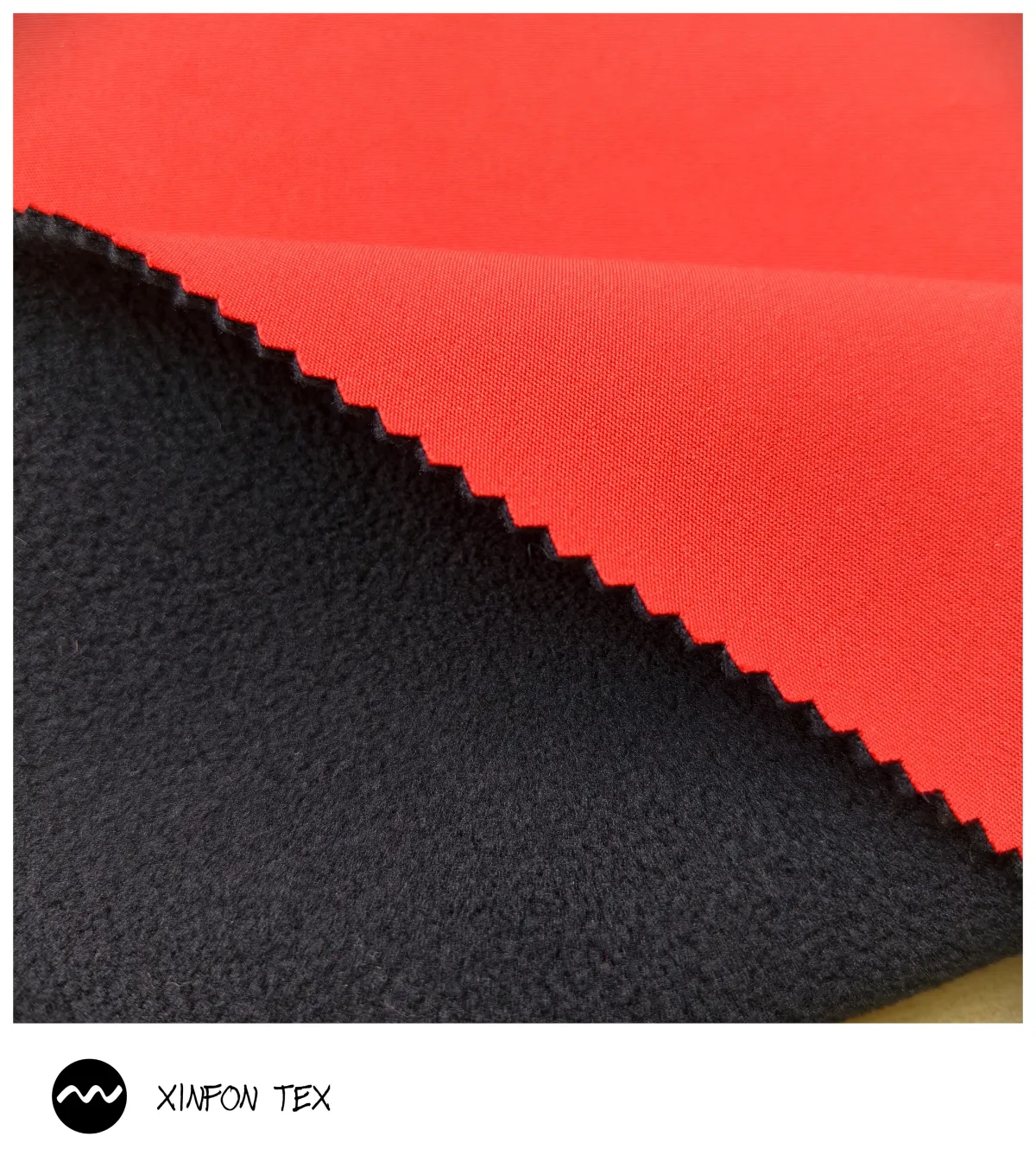 苏州星纺/XINFON TEX 200D平纹尼龙四面弹三合一摇粒绒低透白 95%N 5%SP