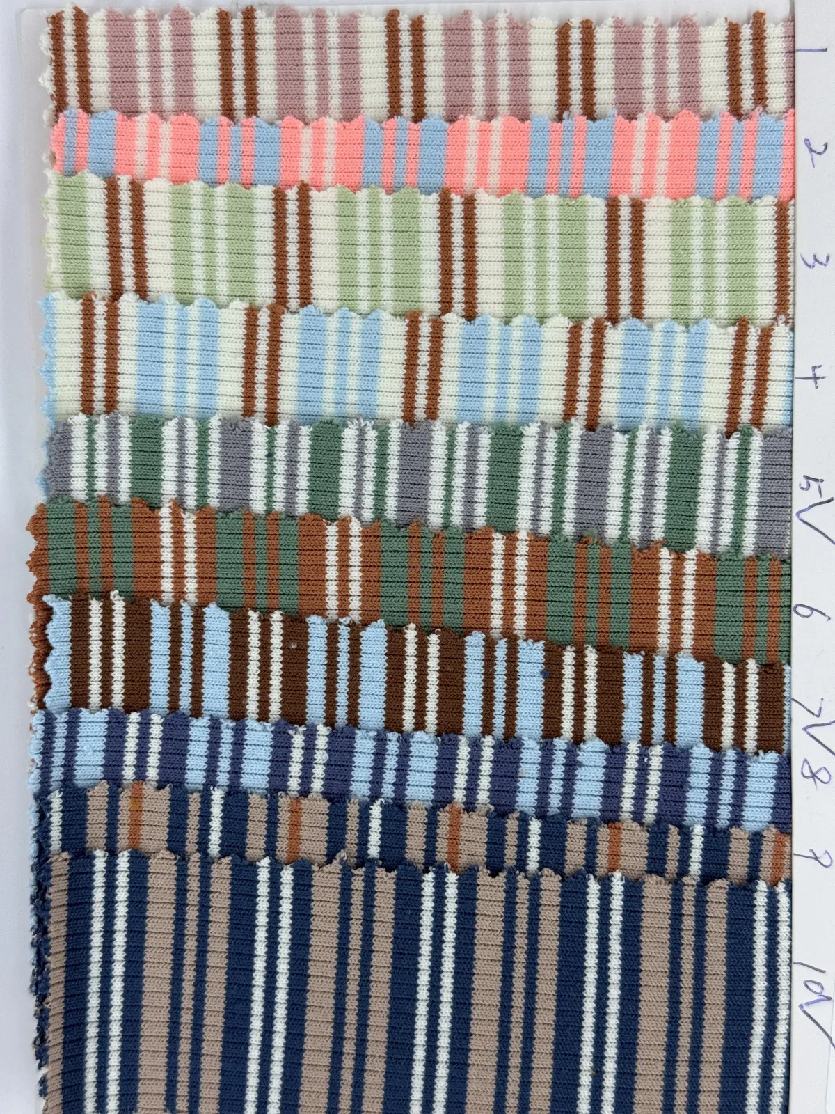 NIUNIU TEXTILE 涤罗纹色织条 96%T 4%SP