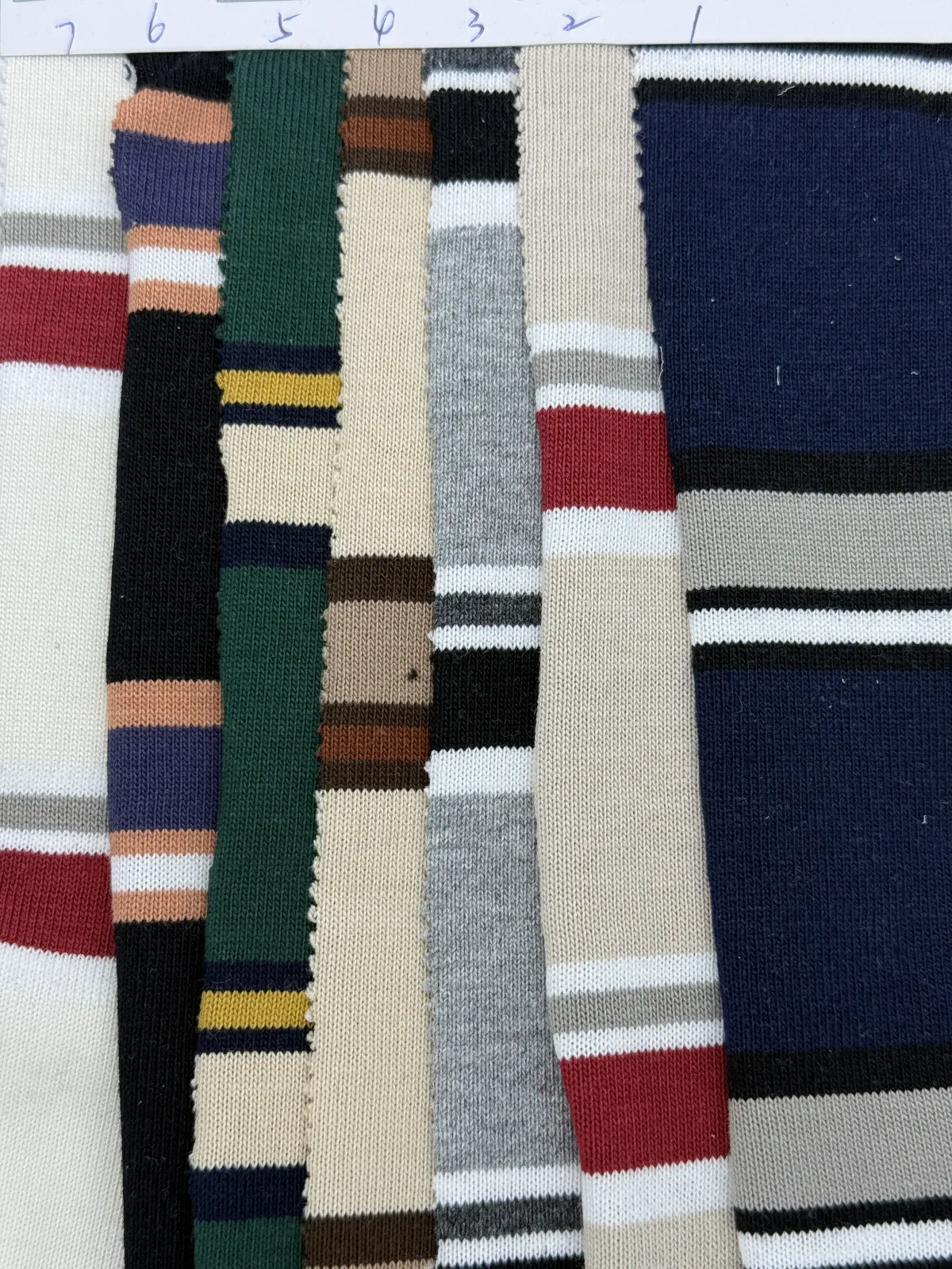 NIUNIU TEXTILE 复古棉双纱平纹条 100%C
