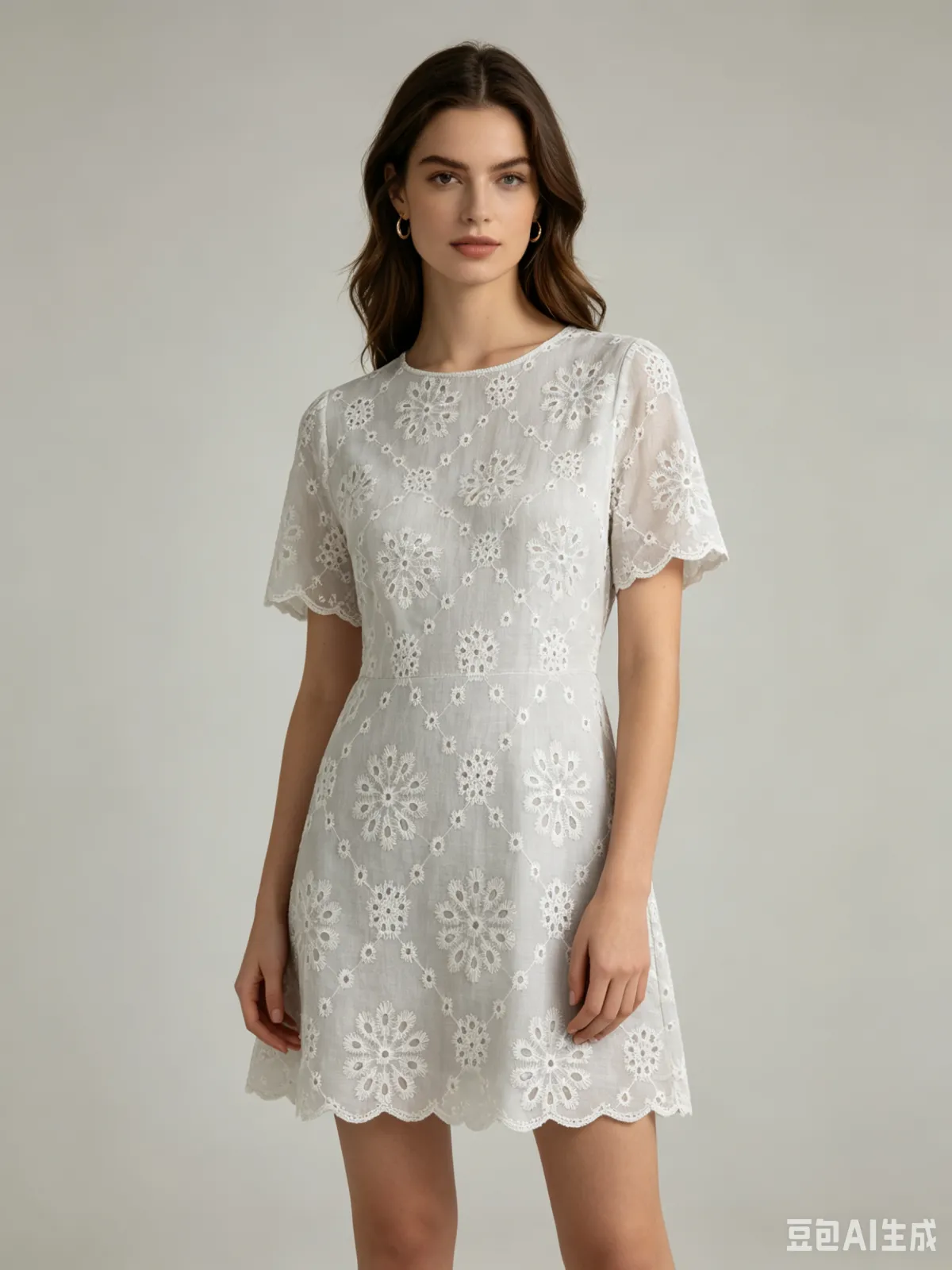 NIUNIU TEXTILE 全棉绣花布 100%C