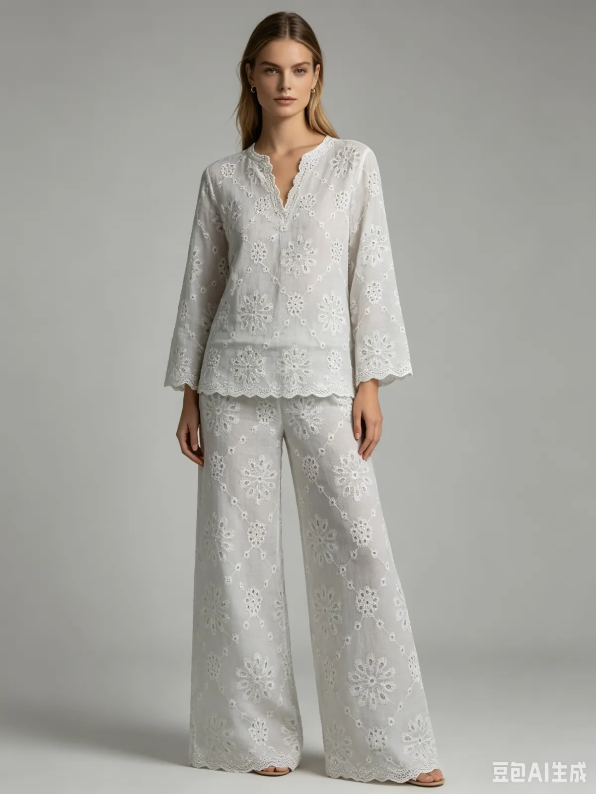 NIUNIU TEXTILE 全棉绣花布 100%C