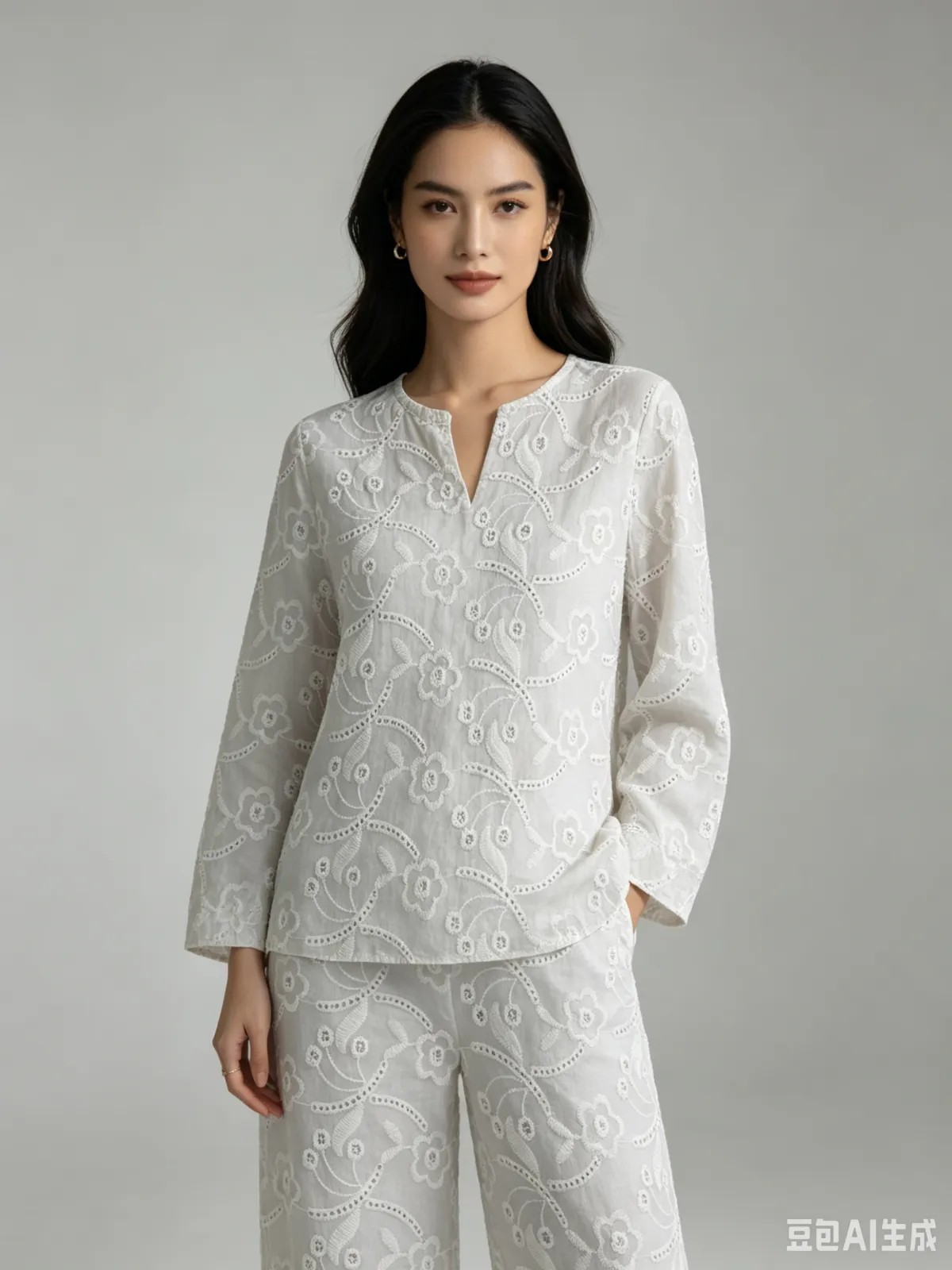 NIUNIU TEXTILE 全棉绣花布 100%C