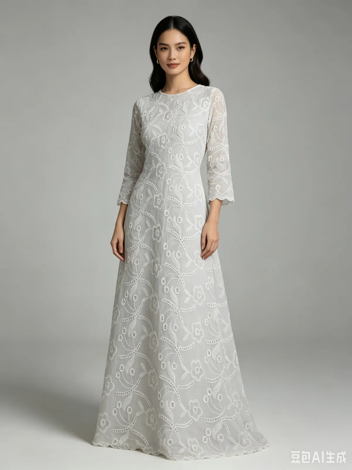 NIUNIU TEXTILE 全棉绣花布 100%C