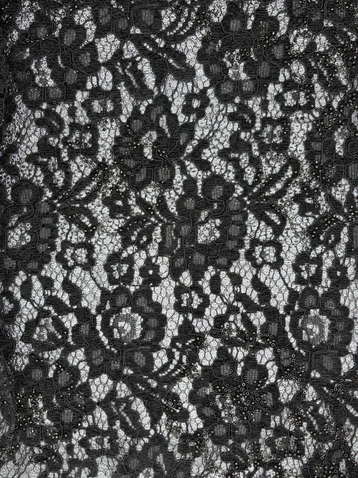 NIUNIU TEXTILE 全涤亮片蕾丝 100%T
