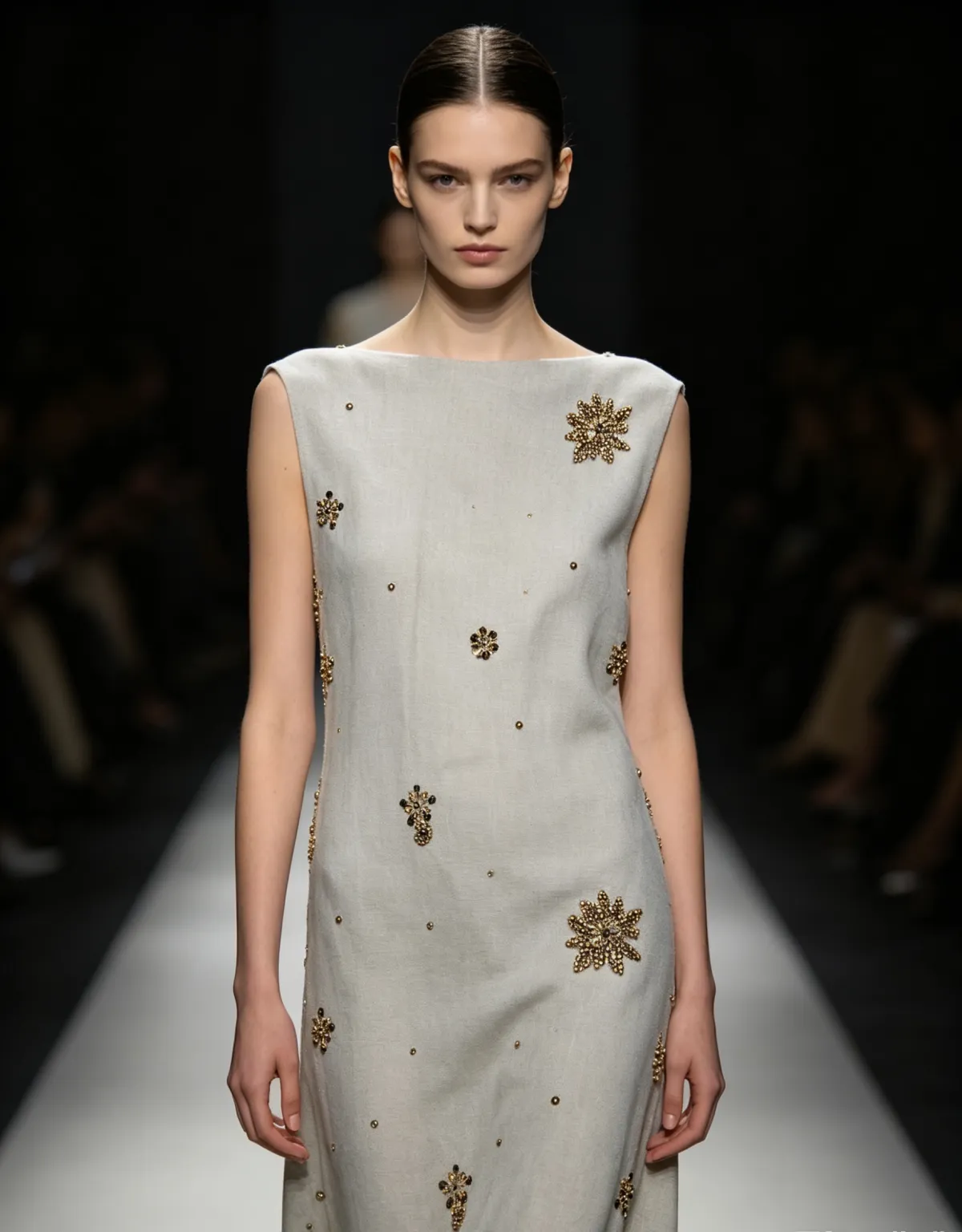 NIUNIU TEXTILE 棉麻绣花 10%T 25%L 25%C 40%R