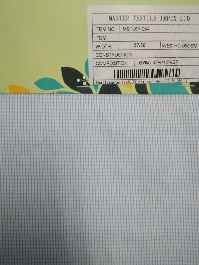 MASTER TEXTILE IMPEX LIMITED  65%C 32%N 3%SP