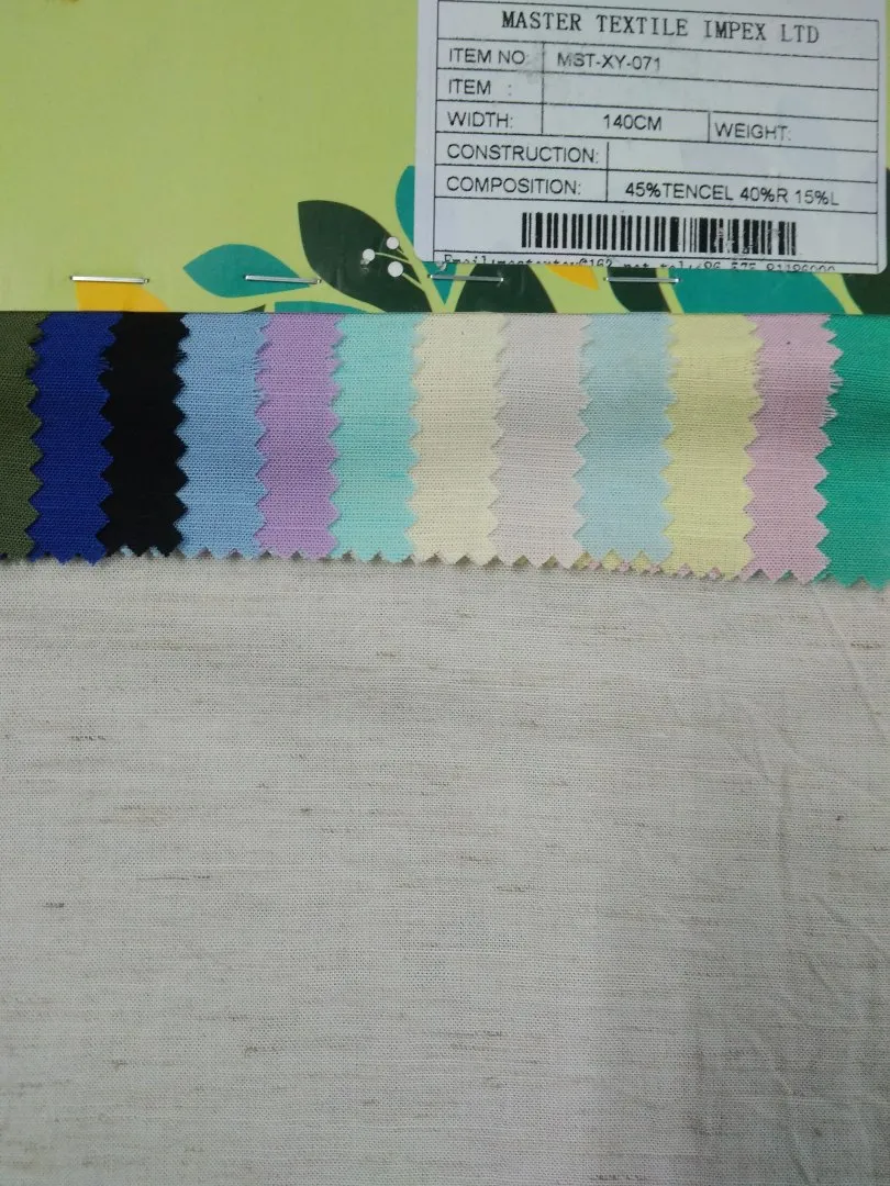 MASTER TEXTILE IMPEX LIMITED  45%TENCEL 40%R 15%L