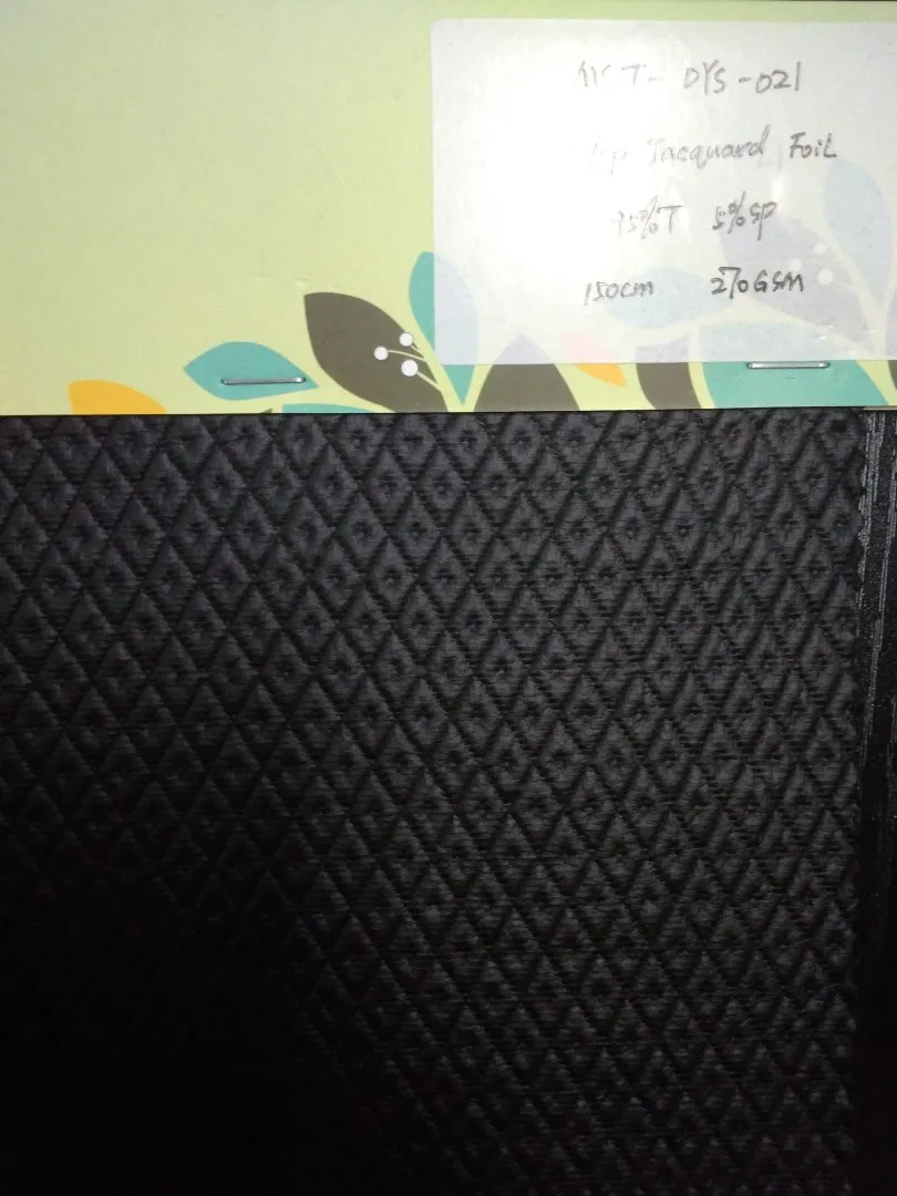 MASTER TEXTILE IMPEX LIMITED T/DP JACQUARD FOIL 95%T 5%SP