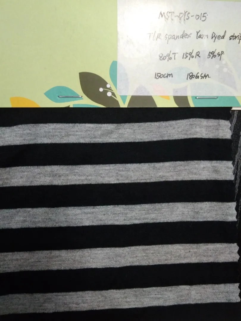MASTER TEXTILE IMPEX LIMITED T/R SPANDEX YARN DYED STRIPE 80%T 15%R 5%SP