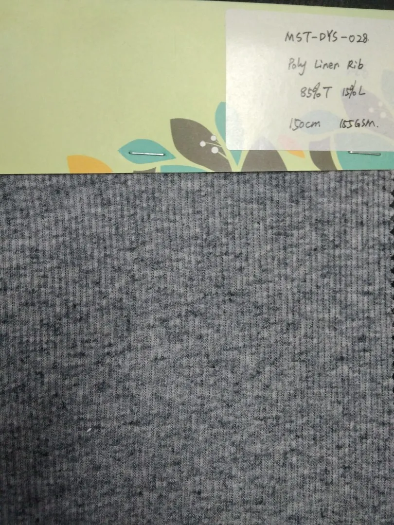 MASTER TEXTILE IMPEX LIMITED POLY LINEN RIB 85%T 15%L