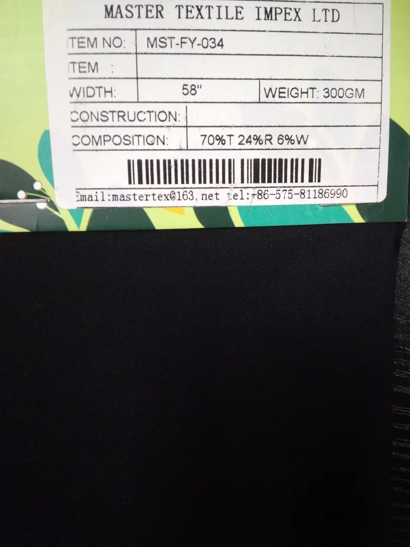 MASTER TEXTILE IMPEX LIMITED  70%T 24%R 6%W