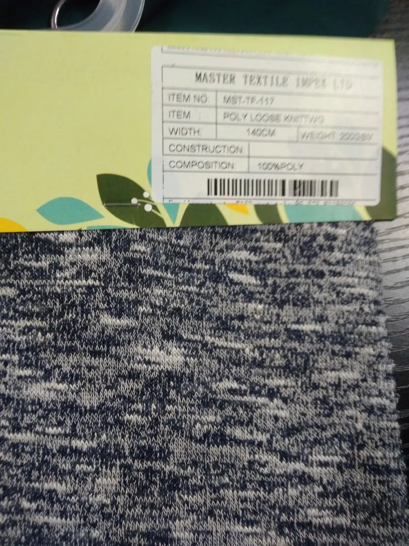 MASTER TEXTILE IMPEX LIMITED POLY LOOSE KNITTING 100%POLY