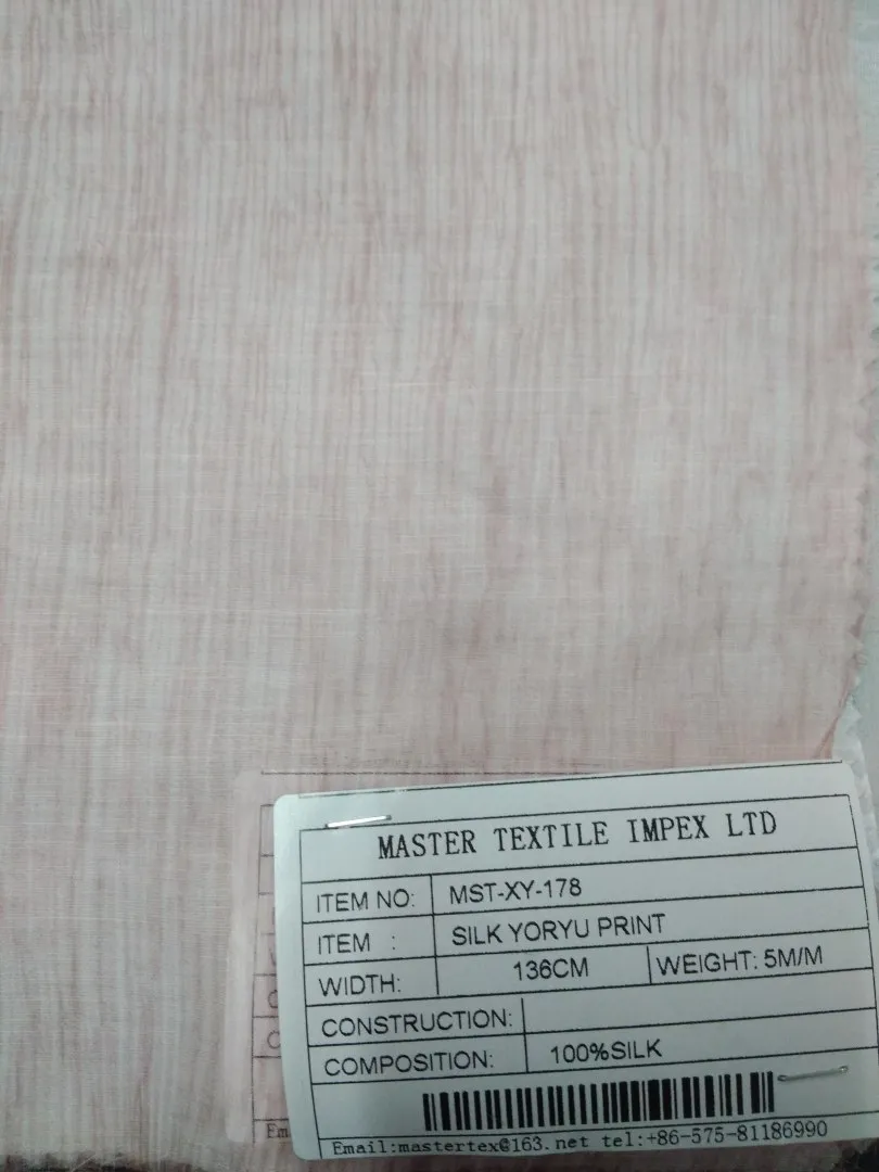 MASTER TEXTILE IMPEX LIMITED SILK YOURU PRINT 100%SILK