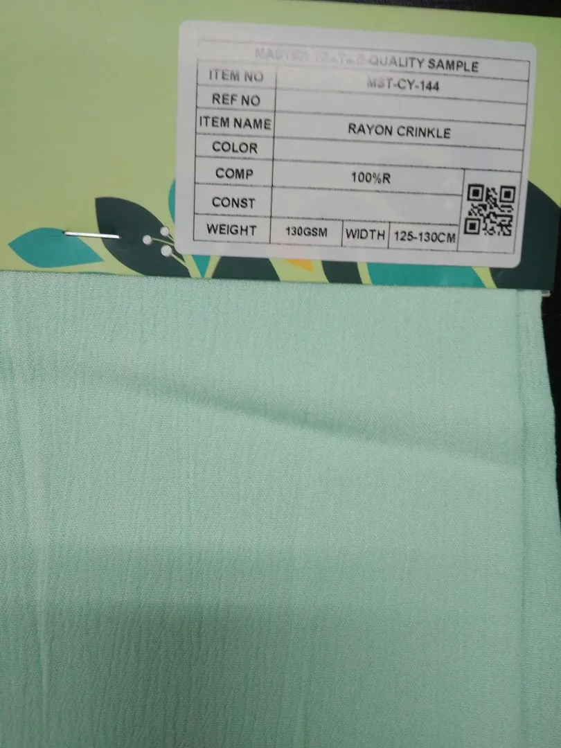 MASTER TEXTILE IMPEX LIMITED RAYON CRINKLE 100%R