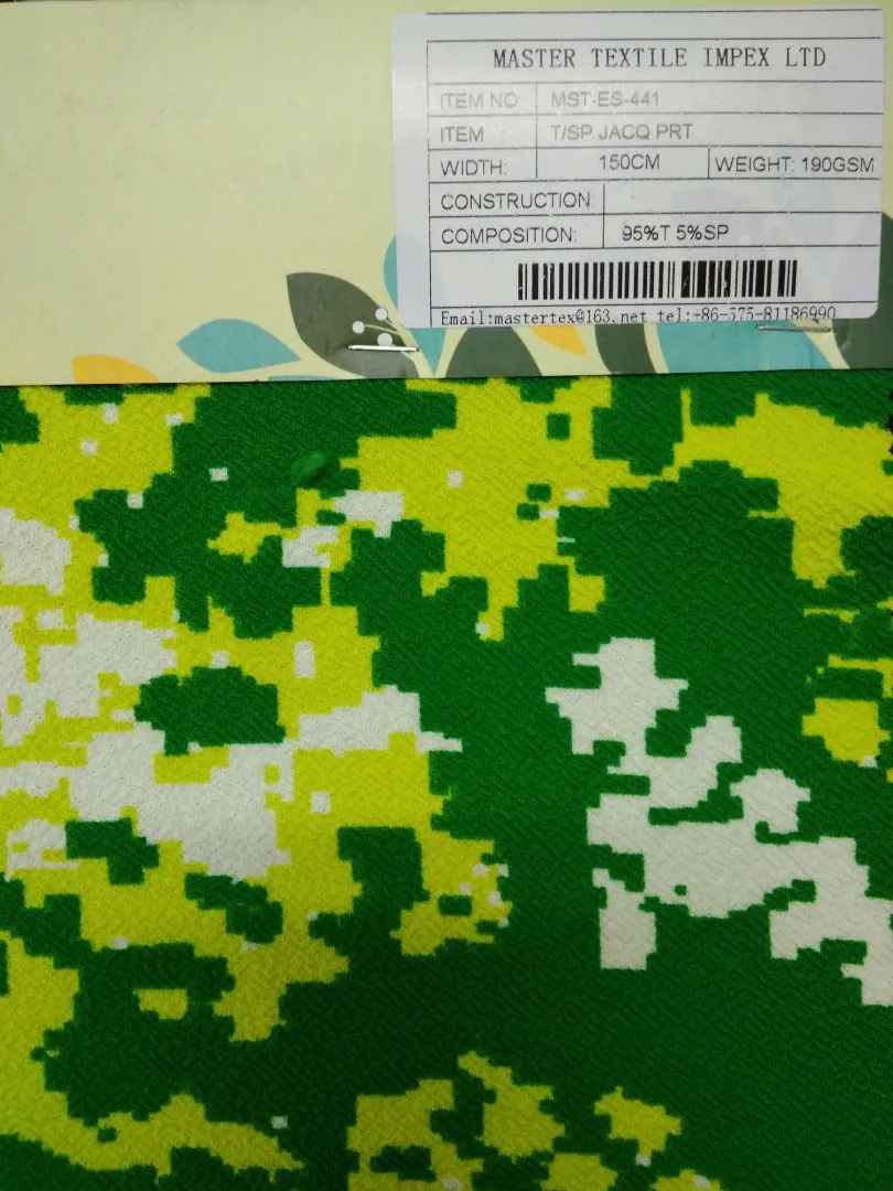 MASTER TEXTILE IMPEX LIMITED T/SP JACQ PRT 95%T 5%SP