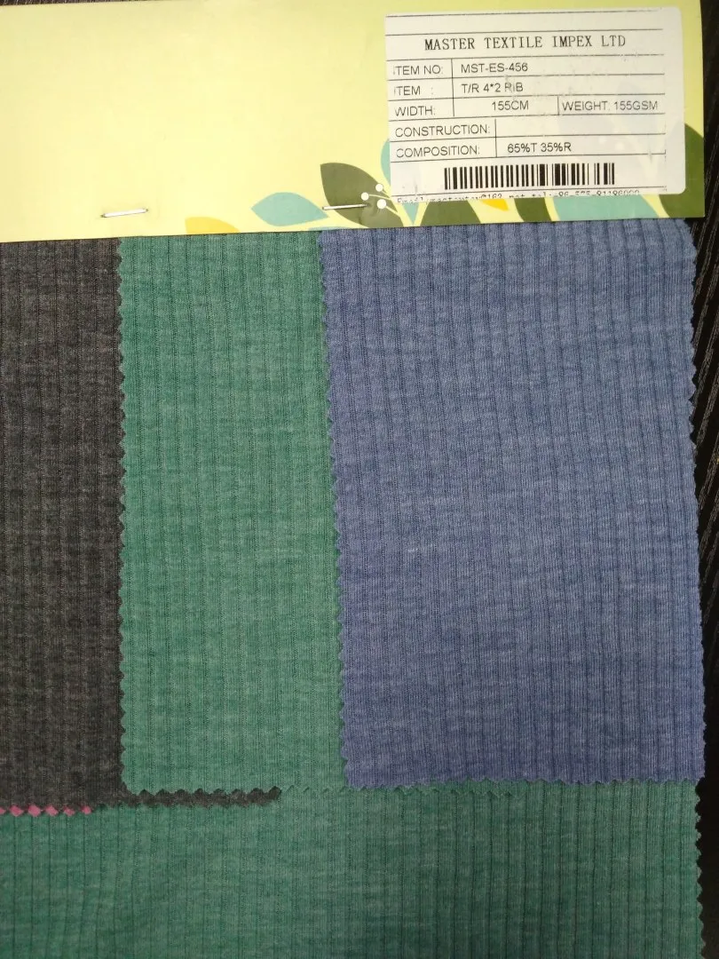 MASTER TEXTILE IMPEX LIMITED T/R 4*2 RIB 65%T 35%R