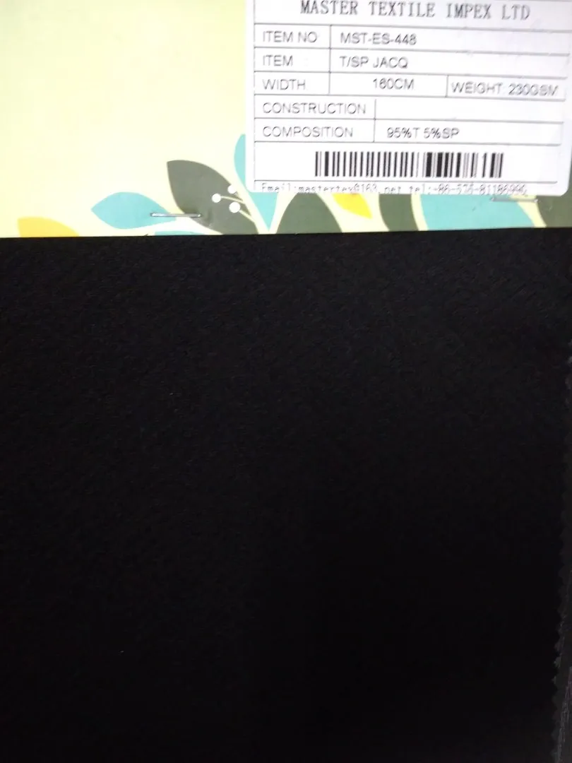 MASTER TEXTILE IMPEX LIMITED T/SP JACQ 95%P 5%SP