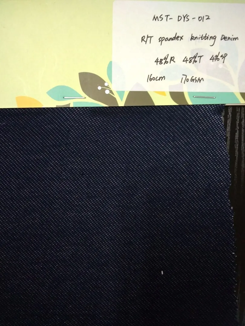 MASTER TEXTILE IMPEX LIMITED R/T SPANDEX KNITTING DENIM 48%R 48%T 4%SP
