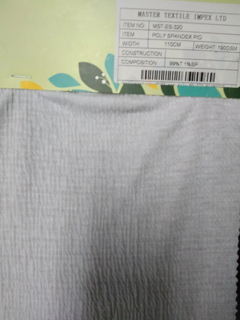 MASTER TEXTILE IMPEX LIMITED POLY SPX P/D 99%T 1%SP