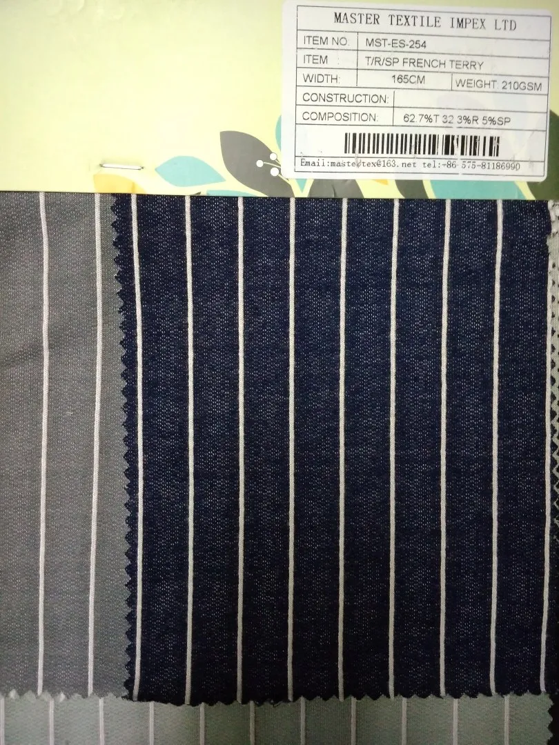 MASTER TEXTILE IMPEX LIMITED T/R/SP FRENCH TERRY 62, 7%T 32, 3%R 5%SP