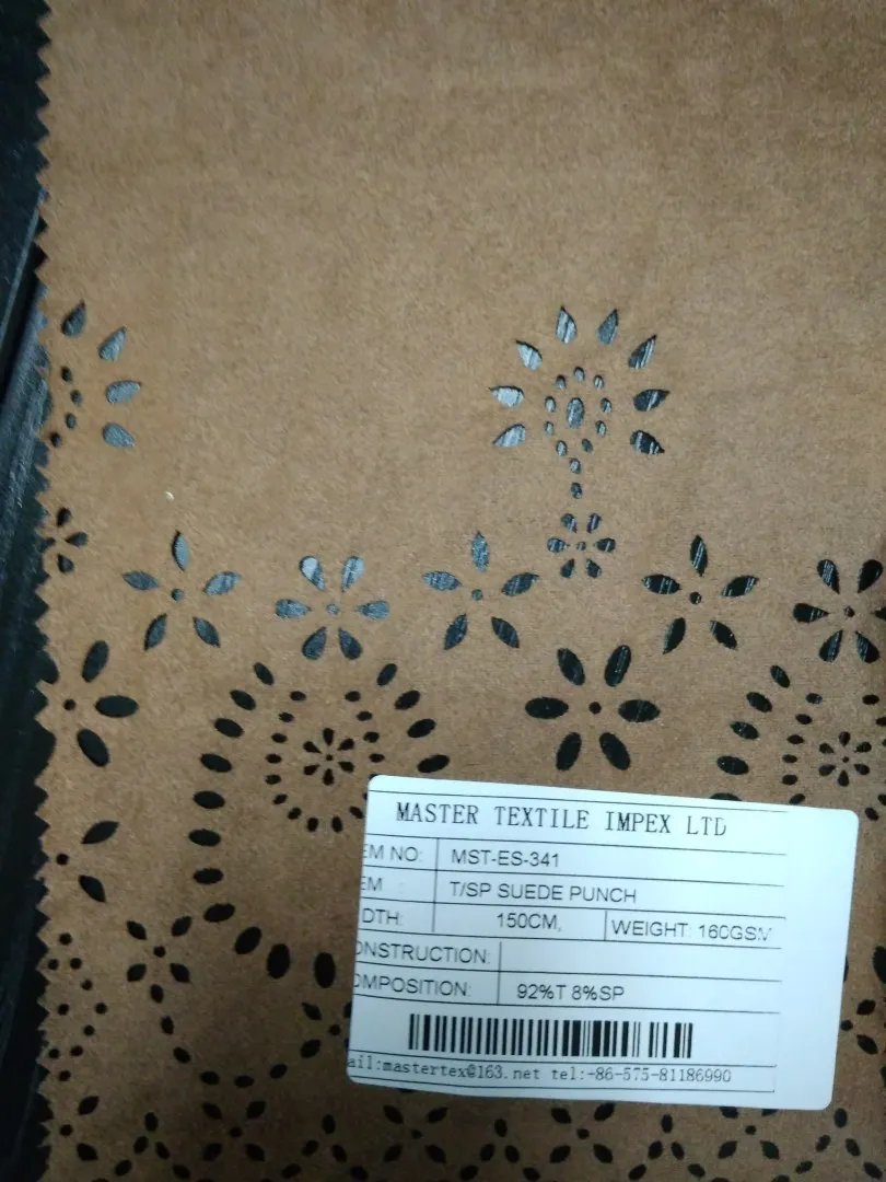 MASTER TEXTILE IMPEX LIMITED T/SP SUEDE PUNCH 92%T 8%SP