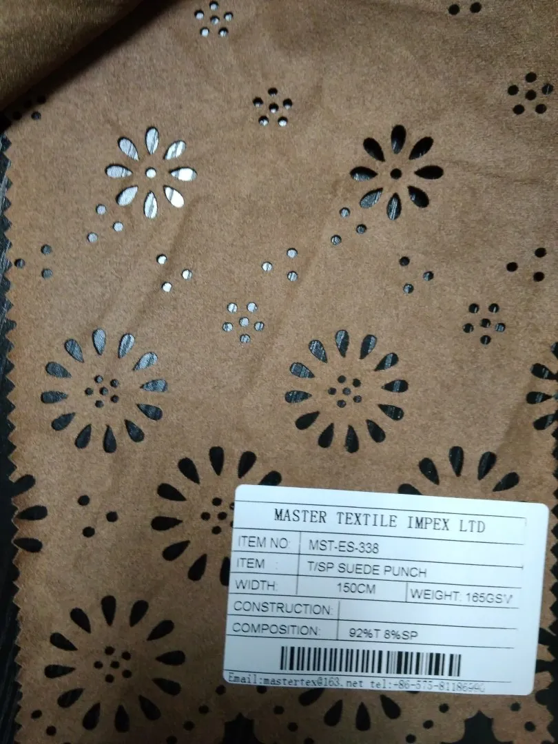 MASTER TEXTILE IMPEX LIMITED T/SP SUEDE PUNCH 92%T 8%SP