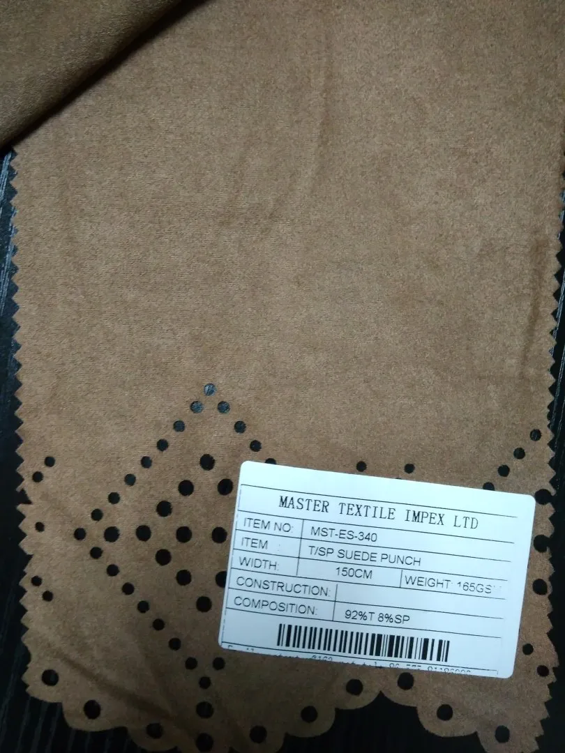 MASTER TEXTILE IMPEX LIMITED T/SP SUEDE PUNCH 92%T 8%SP