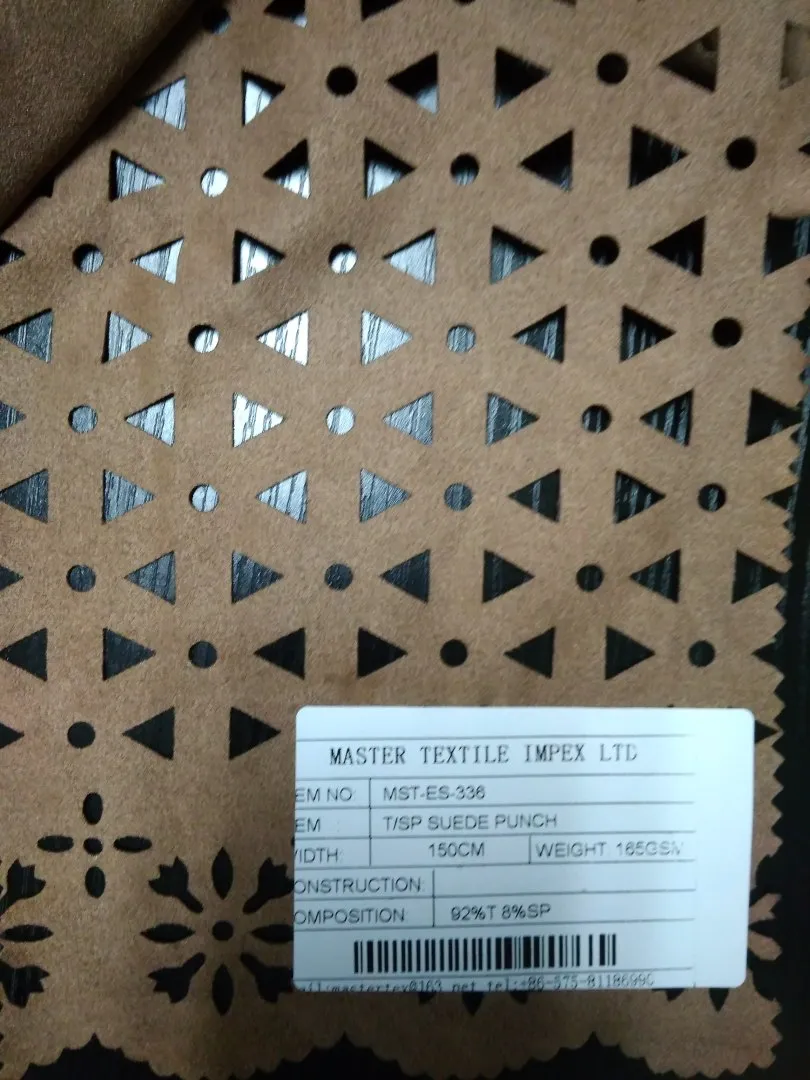 MASTER TEXTILE IMPEX LIMITED T/SP SUEDE PUNCH 92%T 8%SP