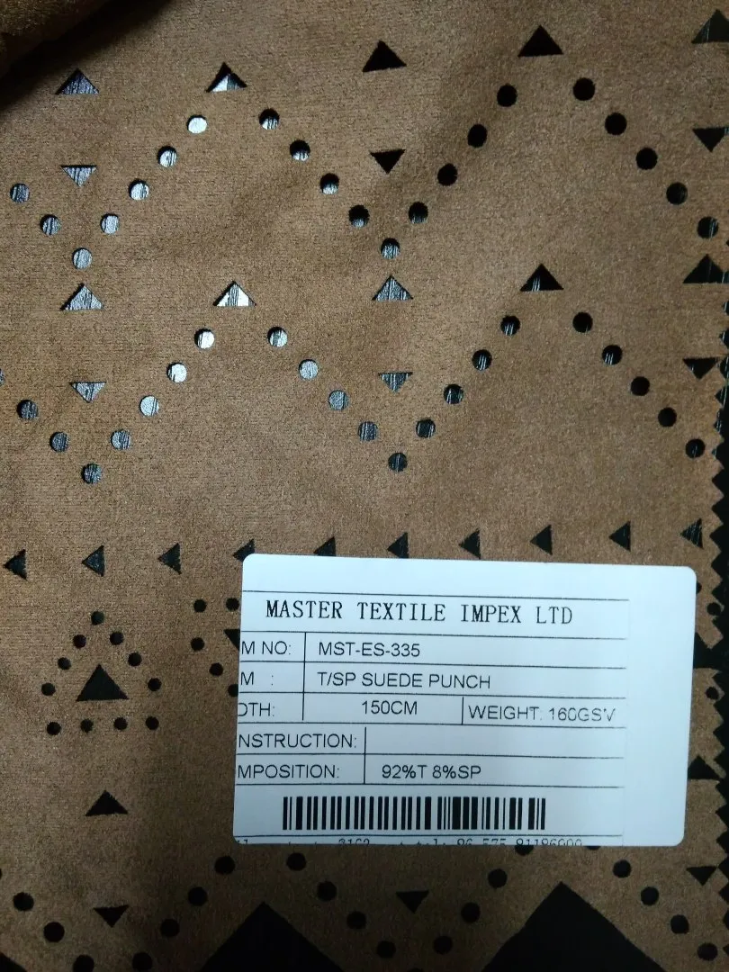 MASTER TEXTILE IMPEX LIMITED T/SP SUEDE PUNCH 92%T 8%SP