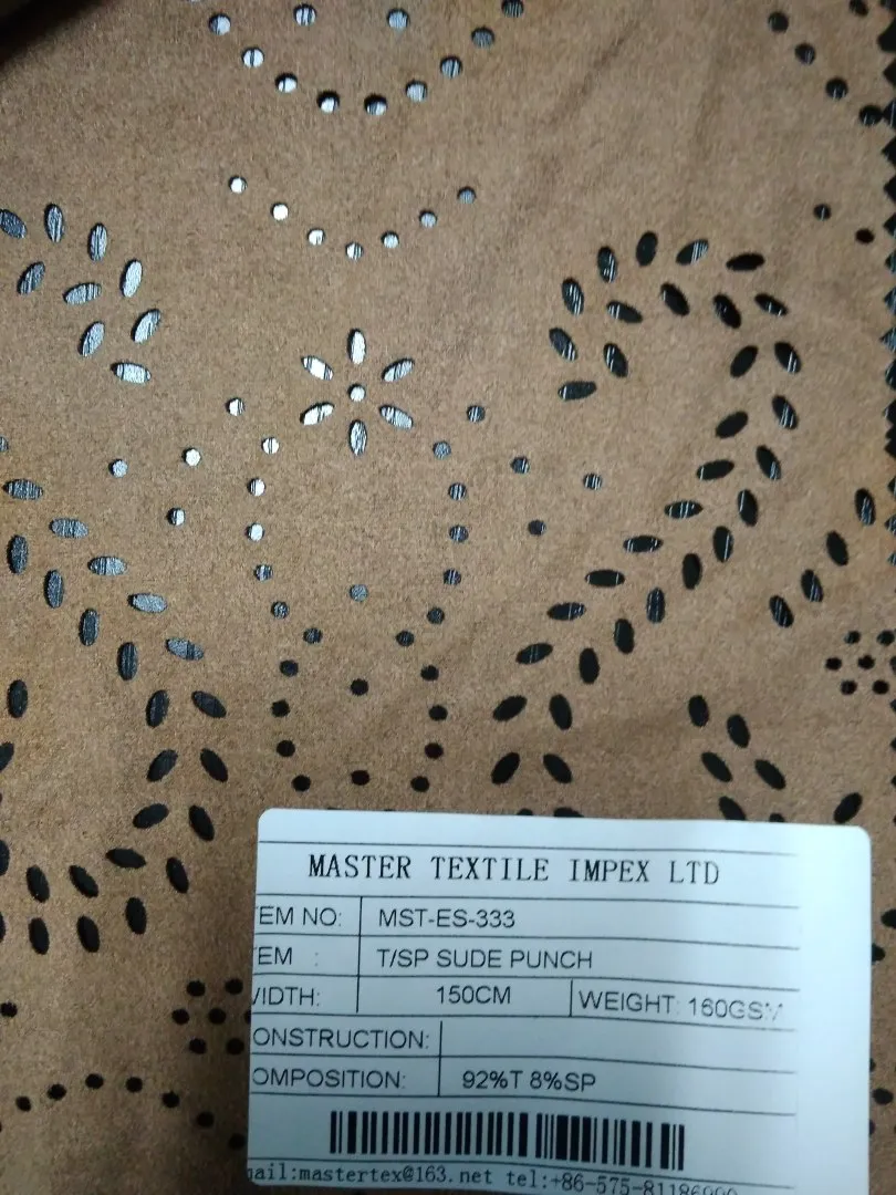 MASTER TEXTILE IMPEX LIMITED T/SP SUEDE PUNCH 92%T 8%SP