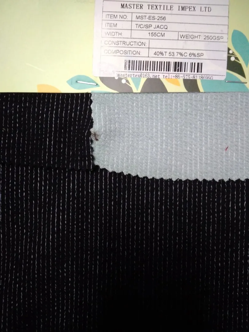MASTER TEXTILE IMPEX LIMITED T/C/SP JACQ 40%T 53, 7%C 6%SP