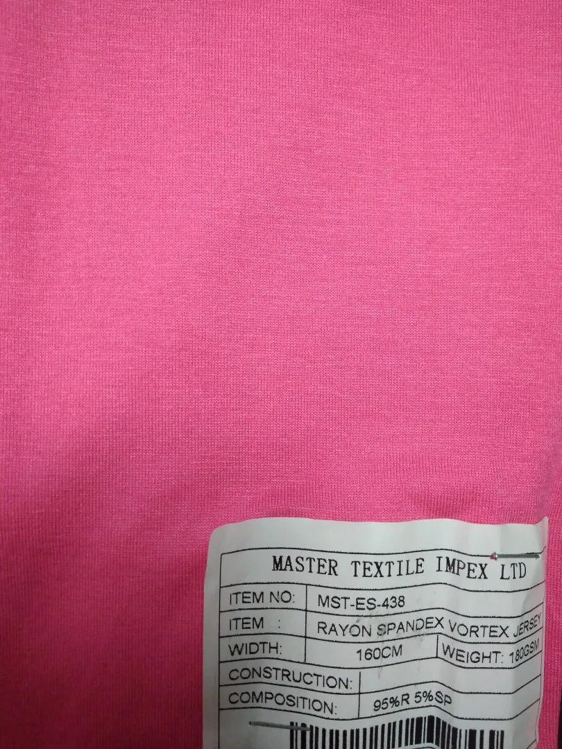 MASTER TEXTILE IMPEX LIMITED RAYON SPX VORTEX JERSEY 95%R 5%SP