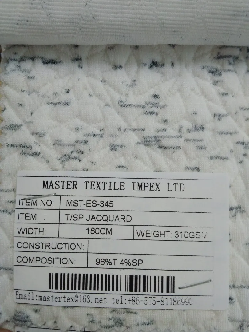 MASTER TEXTILE IMPEX LIMITED T/SP JACQ 96%T 4%SP